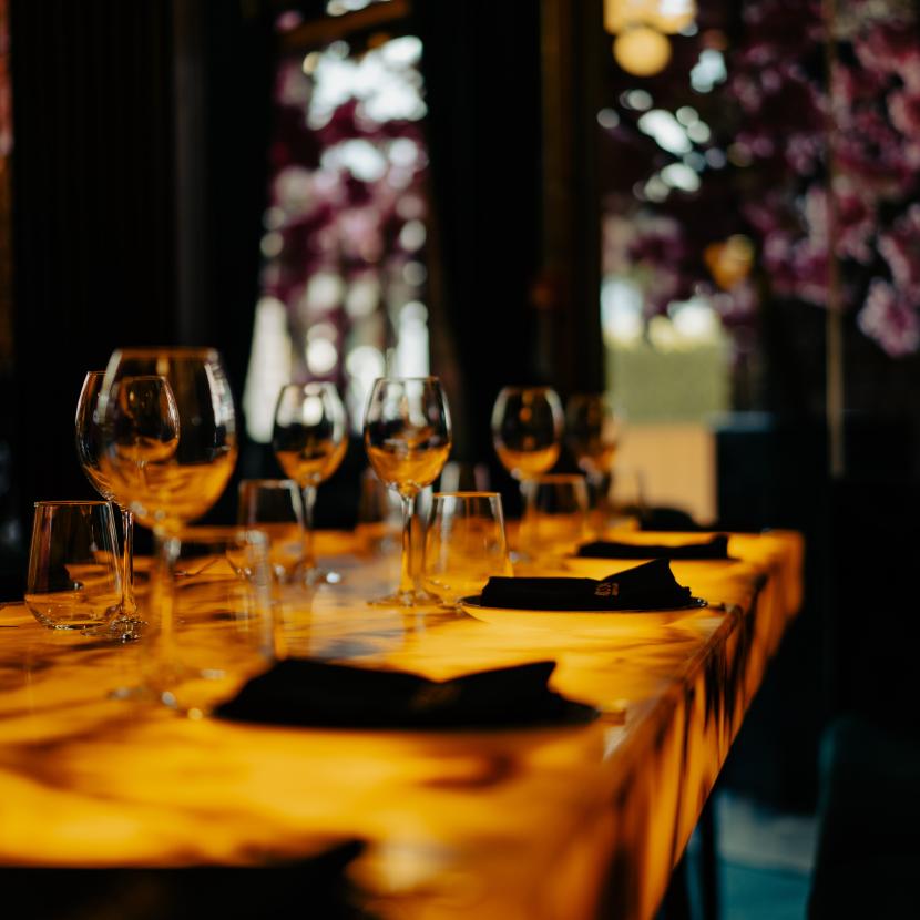 Coco Canary Wharf Evening Restaurant Table Setting