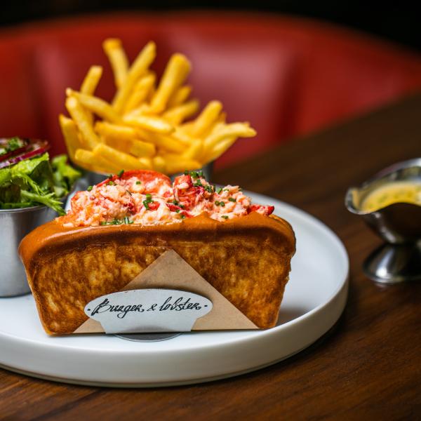 Lobster Wrap Dish at Burger and Lobster at West India Quay
